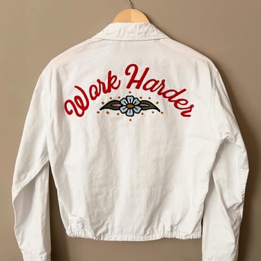 Work Harder chain-stitched jacket &mdash; 1950s deadstock 