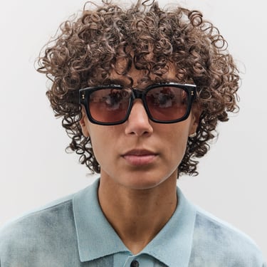 Illesteva Vito Sunglasses, Black/Gold/Bordeaux