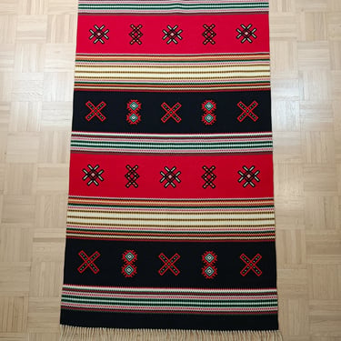 Finnish Vintage South Karelian Rana - Midcentury Wool Tapestry 