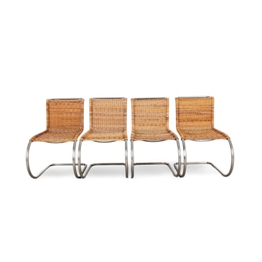 Set of 4 Mies van der Rohe MR10 chairs Tecta B42 cantilever chairs 