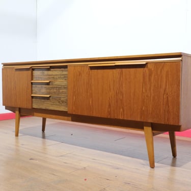 Mid Century Modern Vintage Teak British Sideboard Credenza | Mid Century Modern Vintage Furniture 