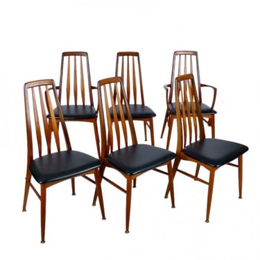Set of 6 Niels Koefoed Eva Chairs