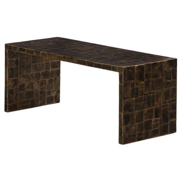A Mica Covered Waterfall Coffee Table.