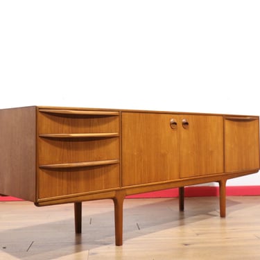 Mid Century Modern Vintage Teak Credenza Sideboard by Mcintosh Danish Style - Mid Century Modern Vintage Furniture Danish Style 