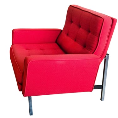 FLORENCE KNOLL PARALLEL BAR LOUNGE CHAIR FOR KNOLL ASSOCIATES (d. 1955)