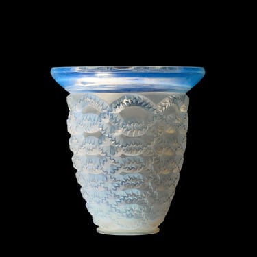 René Lalique Guirlandes Opalescent Vase Bowl - mcm 