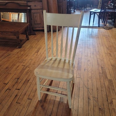 Yellow Painted Spindle Back Dining Chairs