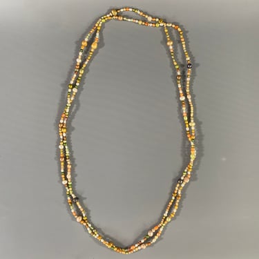 NO BRAND Orange Green Pearl Necklace