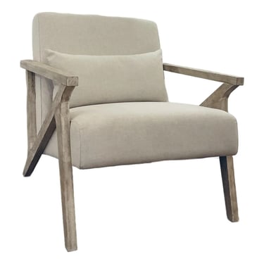 Organic Modern Beige Lounge Chair