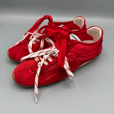 Suede Dbl Lace Low Sneaker Sz 39