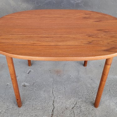 Folke Ohlsson for DUX Expanding Teak Dining Table Oval 