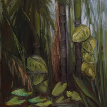 Original Oil Painting - Florida Tropical Hammock 