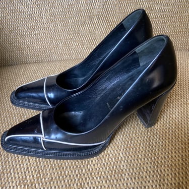 Vintage Black Prada Heels 