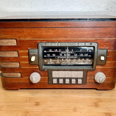 1940 Zenith AM/SW/MP3 Bluetooth Radio 6S439, Original Finish, Elec Restored 