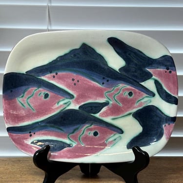 Fish Platter by Alaska artist Toni Maury 