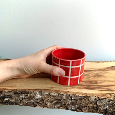 Dimple Tumbler 10oz - Farmhouse Grid 
