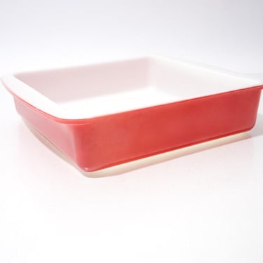 Vintage Pyrex Flamingo Pink 222 Square Cake Pan 8