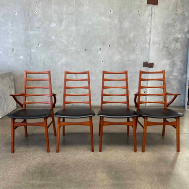 Set of 4 Danish Teak Dining Chairs by Dyrlund