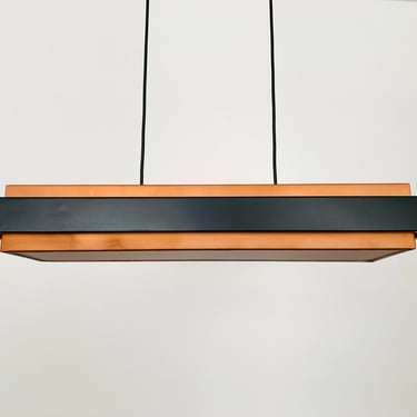 Danish Mid-Century Modern Copper Pendant Lamp by Jo Hammerborg for Fog and Morup | 1960s 