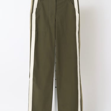 Isabelle Pant in Vintage Washed Poplin - Military