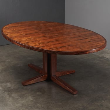 6ft+ Danish Modern Dining Table Oval Teak Heltborg 