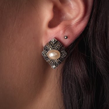 Judith Jack Sterling Earrings