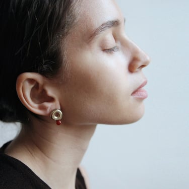 Anni Earrings in Carnelian