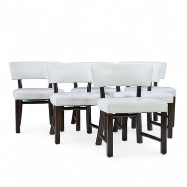 Edward Wormley for Dunbar Model 4735 Mid Century Dining Chairs - Set of 6 - mcm 