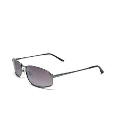 True Vintage Late 90s Grey Wire Rectangle Frame Sunglasses 