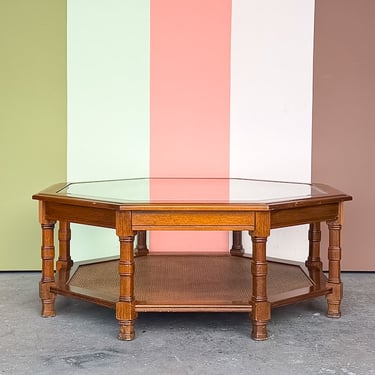Handsome Faux Bamboo Coffee Table