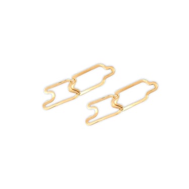 ELIZABETH HOOPER STUDIO Puzzle Wave Double Earrings