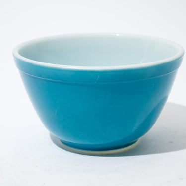 Vintage Pyrex, Mixing Bowl, 1 1/2 Pint, 401, Blue, Primary Colors, 1950s 