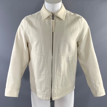 ARKET Size XS White Cotton Carpenter Jacket