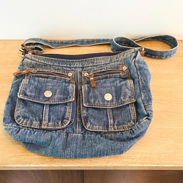 Vintage 1990s Denim Bag Purse Handbag - As Is Condition 
