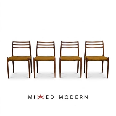 Niels Moller Danish Teak Dining Chairs - Set of 4 