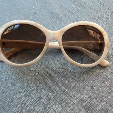 Emporio Armani 9722 Sunglasses White Tortoiseshell Frames RARE 1990s  Made in Italy 