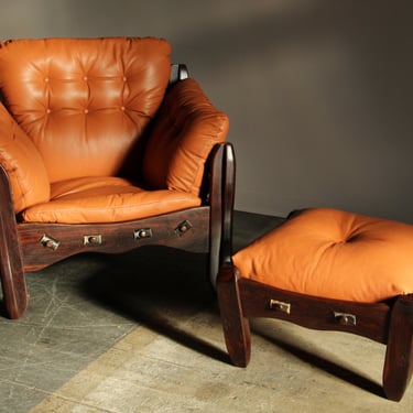 "Descanso" Lounge Chair & Ottoman by Don Shoemaker, 1970s