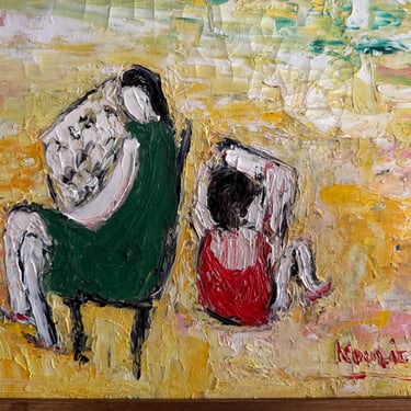 Michel Kouliche French France Original Oil on Canvas Painting 