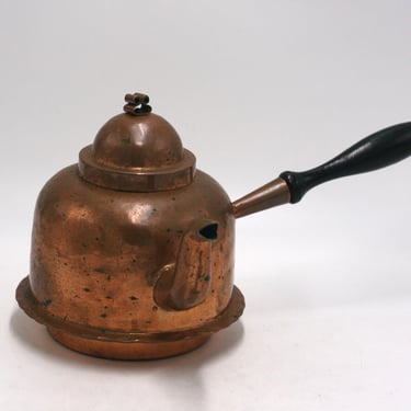 vintage Copper Teapot or Chocolate Pot 