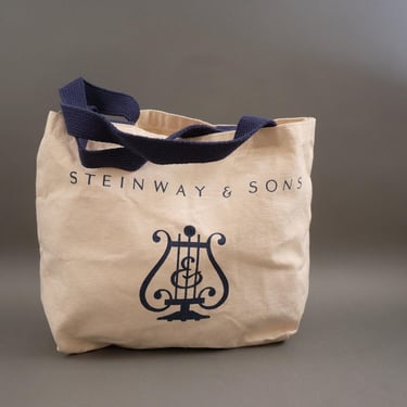 Vintage Steinway & Sons Pianos Small Canvas Tote Bag 