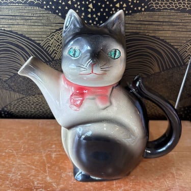 Vintage 1940s-50s Erphila Style Ceramic Cat Teapot