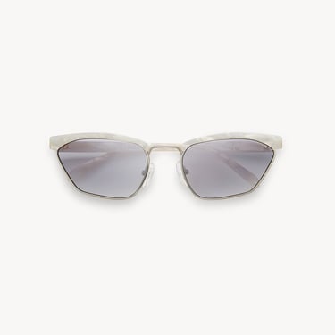 Francoise Sunglasses in White Shell