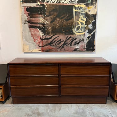 Danish Modern Rosewood Double Dresser by Kibaek Møbelfabrik