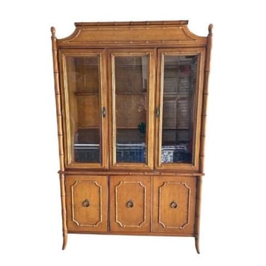 Dixie Faux Bamboo China cabinet 