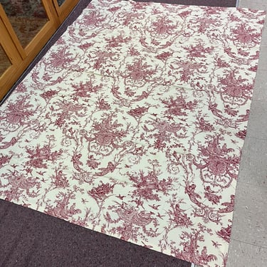 Red Toille French Dining Table Cover Tablecloth 
