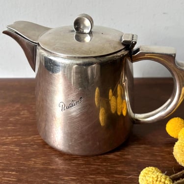 Vintage 1949 Elkington Hotelware Silver Plated Butlin's Holiday Camp Teapot | Art Deco Coffee Tea Serving Crafted in England Antique Serving 
