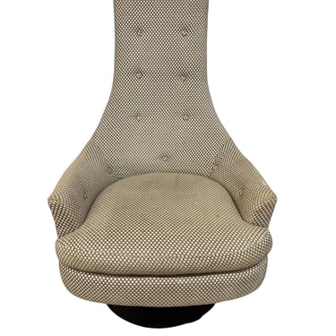 Mid-Century Modern Adrian Pearsall ‘Strictly Spanish’ Swivel Lounge Chair 