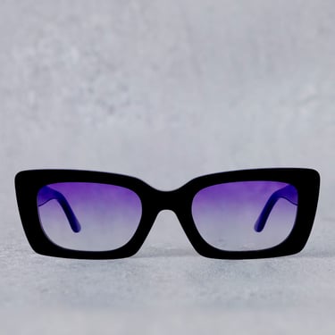 Illesteva Wilson Sunglasses, Black/Purple Flat