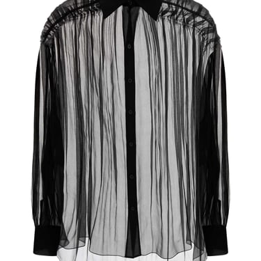 Alberta Ferretti Women Black Organza Shirt