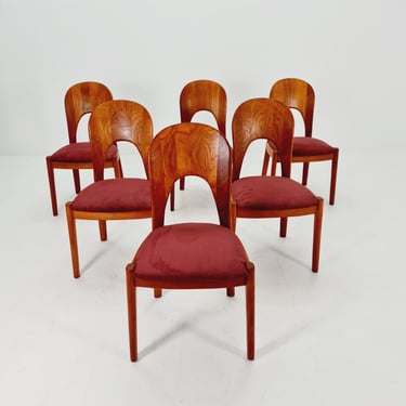 Midcentury teak dining chairs by Niels Koefoed, 1960s, set of 6 